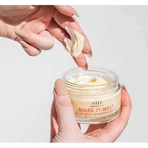 FarmHouse Fresh Cleansing Balm. Makeup Remover, Vitamin C Cream. Make It Melt Silky Milk Cleansing Balm, Travel Size Face Wash. 3 Fl Oz