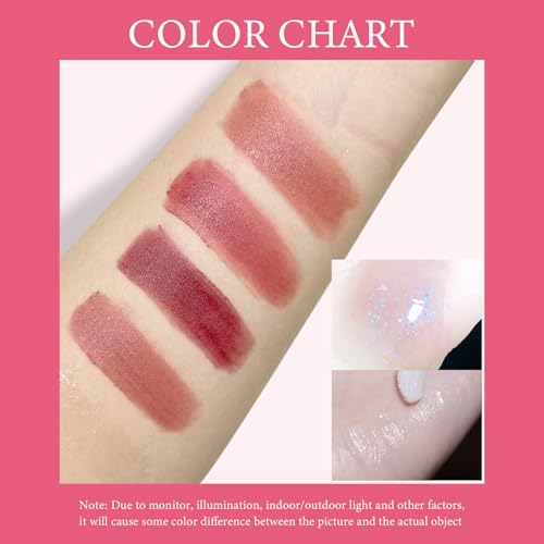 Christmas Gift for Women, 7 Pcs Gift Box Set Include Matte Lipstick, Lip Balm, Lip Lotion and Necklace, Easy to Match with Different Makeup looks, Birthday Makeup Set Gift for Girls-02