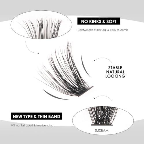 Lash Clusters DIY Kit 320pcs Individual Extensions 10-16mm