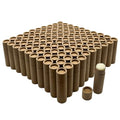 GreenWay 0.3oz / 8.5g Kraft Paperboard Lip Balm Tubes with Lids - 100 Pack Lip Gloss Tubes Refillable DIY Cosmetic Containers - Lip Balm Containers Chapstick Tubes Empty Holder Tubes - Brown