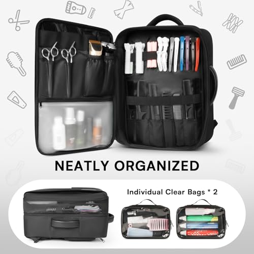 Professional Hairstylist Backpack with Heat-Resistant Compartments