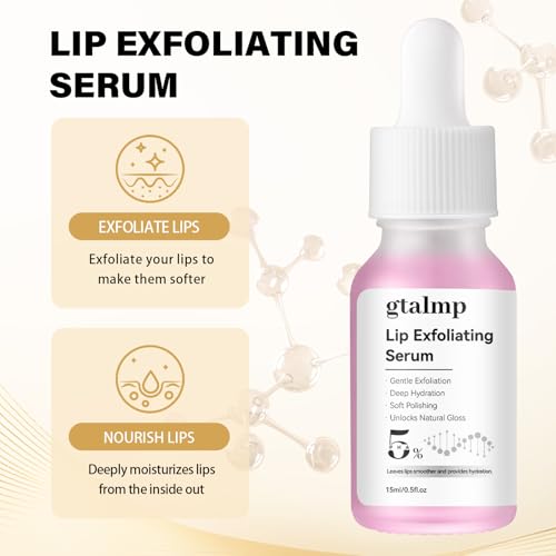 PHA 5% Exfoliating Lip Serum - Overnight Treatment for Dry Lips