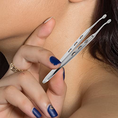 iplusmile Meibomian Gland Expressor Tweezers Stainless Steel Eyelid Massage Tool for Dry Eye Relief with Precision Tip 4.13 Inch Eye Gland Treatment Instrument