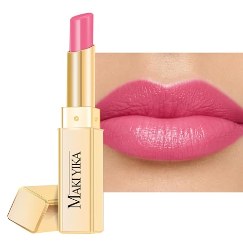 MAKI YIKA Hydrating Pink Lipstick - Glossy Finish, Long-Lasting Moisture