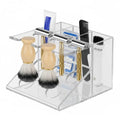 Shaving Brush Stand and Razor Holder, Safety Razor Stand for Men with Smooth Scratch-Resistant Surface - Multi-Function Storage Solution to Prolong Your Brush Life - Fits Most Razors and Brushes