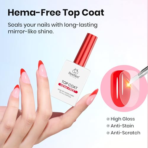 Beetles Gel Nail Dehydrator Primer Base Top Coat Set