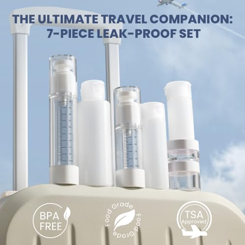 TSA Approved Travel Bottle Kit 7-Piece Toiletry Set