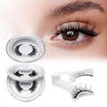 Magnetic Eyelashes - 2 Pairs Reusable Lashes, No Glue, Easy Apply