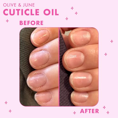 Olive & June Cuticle Oil - Hydrating Nail Care with Brush Applicator