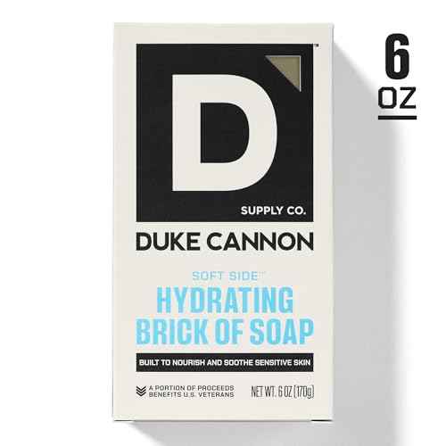Duke Cannon Supply Co. Soft Side Hydrating Brick Of Soap For Men - Shea Butter - Sandalwood Scent - 6oz