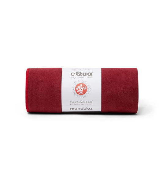 Manduka eQua Yoga Mat Towel - Quick Drying Microfiber, Lightweight, Easy for Travel, Use in Hot Yoga, Vinyasa and Power, 72 Inch (182cm), Verve