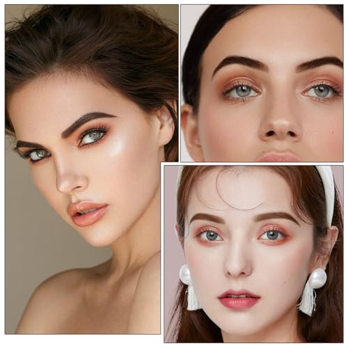 3-Color Eyebrow Powder Kit with Brushes & Mirror