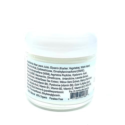 Skin Care OIL FREE-DMAE+MSM+NIACIN Firming Cream, 100% Pure Hyaluronic Acid, Argireline, Matrixyl 3000