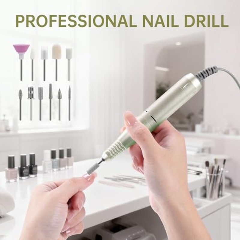 Professional 45000RPM Electric Nail Drill Kit with 11 Bits & 50 Bands