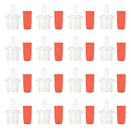 140 PCS Eyelash Glue Replacement Eyelash Glue Bottle Nozzle Caps Lash Glue Bottle Plug Glue Mouth Tips Glue Bottle Pins Blocking Needle for Home Salon Eyelash Extensions Tools