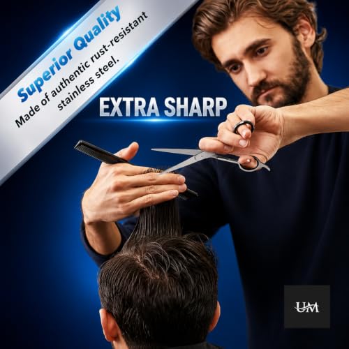 UM Supplies 7.5" Professional Barber Scissors for Hair Cutting