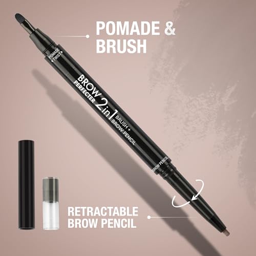 Absolute New York 2-in-1 Brow Perfecter Eyebrow Pencil & Pomade