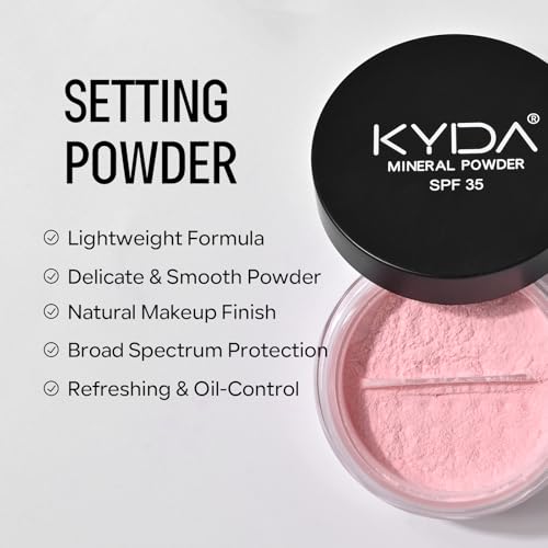Pink Mineral Setting Powder SPF 35 Under Eye Brightener