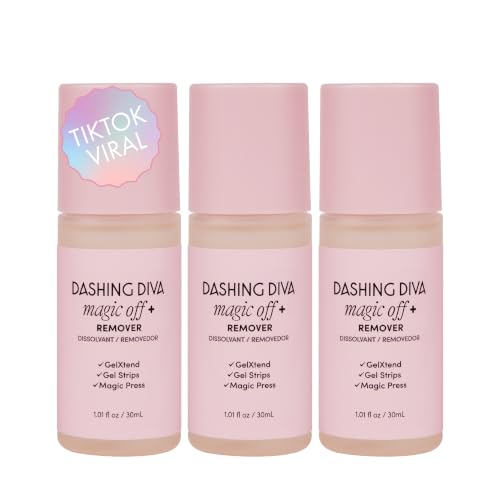 Magic Off+ Nail Remover Gel, 3 Pack - Hydrating & Strengthening Formula