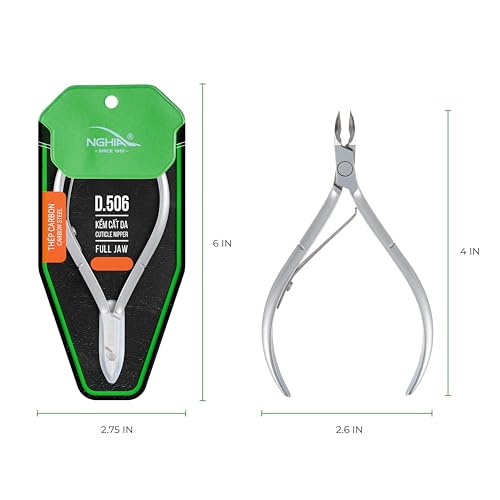 Nghia D-506 Precision Cuticle Nipper - Hard Steel Full Jaw Trimmer