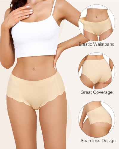 LEVAO Seamless Active Women's Underwear - No Panty Lines, Breathable, 5 Colors & Sizes