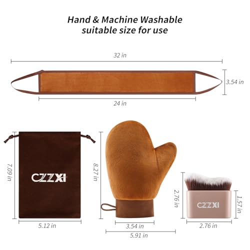 Self-Tanning Mitt & Back Applicator Kit with Body Brush