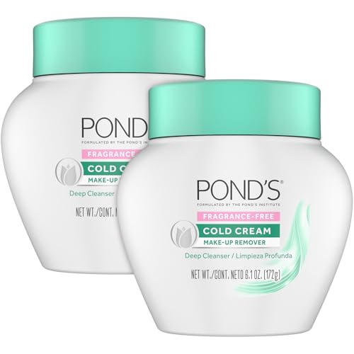 POND'S Cold Cream Makeup Remover 2-Pack, 6.1 Oz Ea