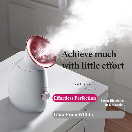 Colorfarm Facial Steamer Nano Ionic: Large 3-in-1 Face Steamer Deep Cleaning Unclogs Pores - Humidifier Hot Mist Home Sauna Spa for Women Men Sinuses Moisturizing