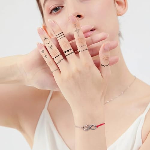 Realistic Temporary Tattoos for Women - 566 Black Henna Designs