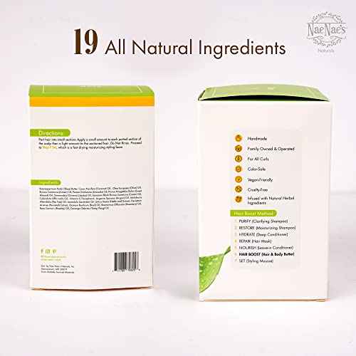Nae Nae's Hair Boost - Handmade Hair & Body Butter Conditioner, Hair Thickening Treatment and Moisturizer with 19 Natural Ingredients (9oz)