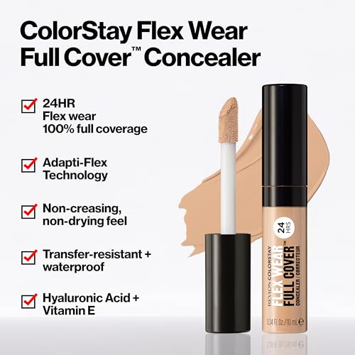 Revlon ColorStay Flex Wear Full Coverage Concealer, Light Medium