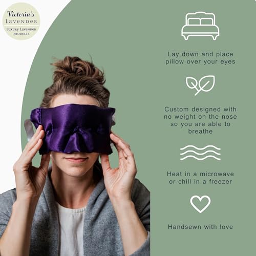 Lavender Weighted Eye Mask - Hot & Cold Therapy Pillow