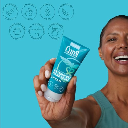 Curel Extreme Dry Hand Relief Cream - Fragrance-Free, 3 oz (Pack of 3)