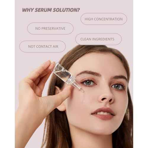 Hyaluronic Acid Serum for Microneedling Serum Ampoules for Face BB Glow Starter Kit 0.35 oz 4 Vials