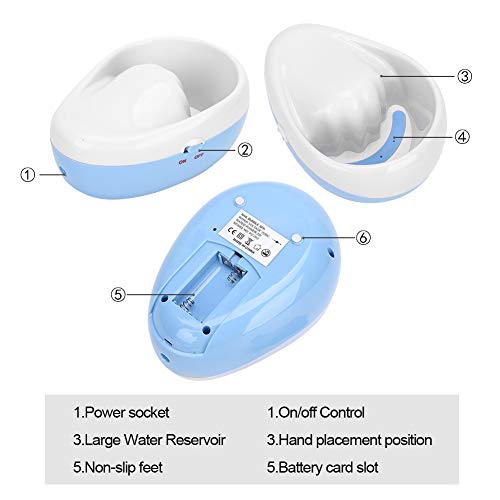 Nail Bubble Bowl,Electric Bubble Nail Soaking Bowl, Electric Nail Polish Remover Bowl Soak Off Hand SPA DIY Nail Art Manicure Tools for Removing Nail Polish, Dust(US)
