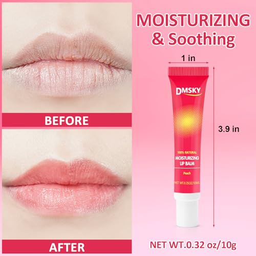 Dmsky Lip Gloss Bulk 12-Pack with Shea Butter - Clear High Shine