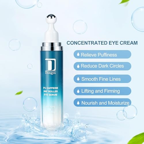 Caffeine Eye Cream with Rollerball - Dark Circles & Puffiness Relief