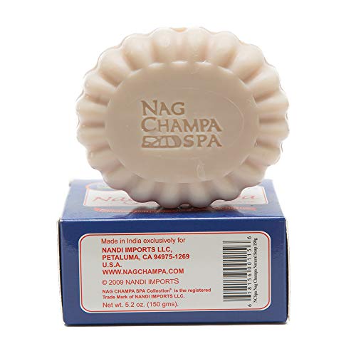 Nag Champa Natural Soap - 6 Bars - 5.2 oz (150 g) Each - Pure vegetable soap for All Skin Types