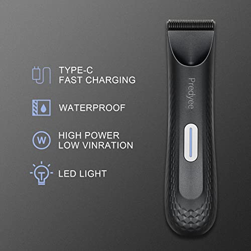 Manscape Ball Trimmer for Men - Waterproof Body Hair Clipper with LED Light