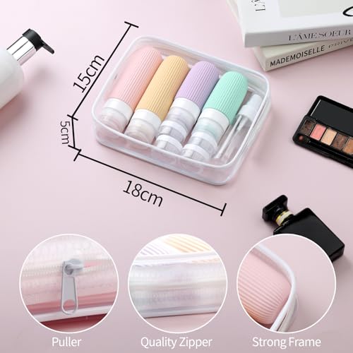 Mrsdry 16 Pack TSA Approved Travel Bottles Set, Leak Proof Silicone Containers