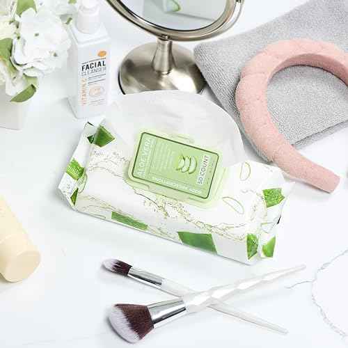 Body Prescription Makeup Cleansing Wipes - Gentle and Effective Face Wipes, 50 Count (Pack of 2), Aloe Vera