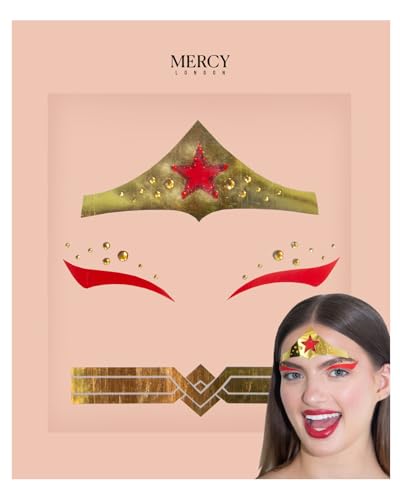 Face Jewels Stick On Gems Gold Headpiece Halloween Costume