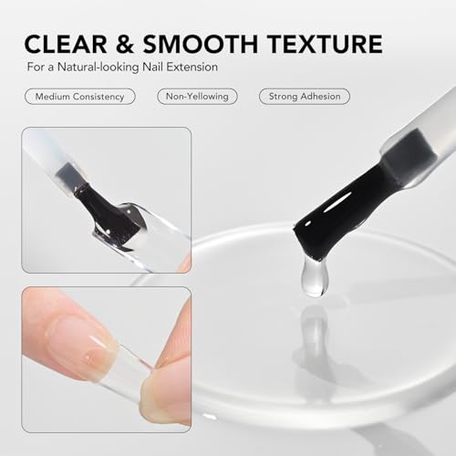 GAOY Clear Nail Glue Gel for Acrylic Tips & Press-On Nails - 16ml