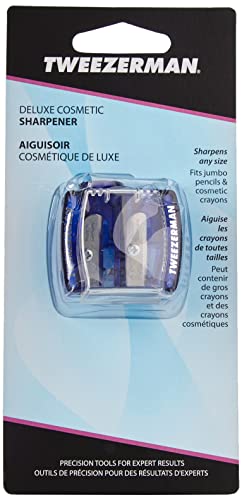 Tweezerman Deluxe Cosmetic Sharpener - Dual-Size Makeup Pencil Sharpener