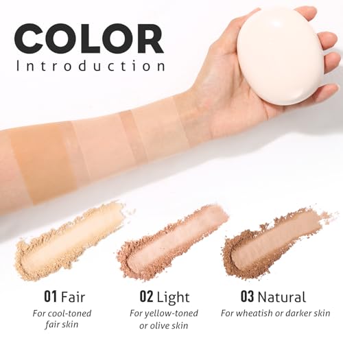 UCANBE 2-in-1 Pressed Powder Foundation – Matte Oil Control