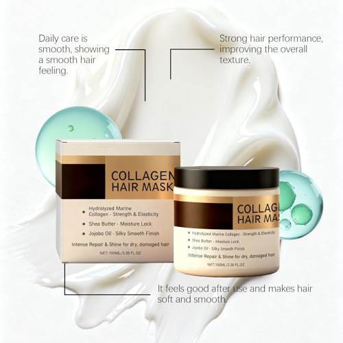 Keratin & Collagen Deep Conditioning Hair Mask - 3.38oz