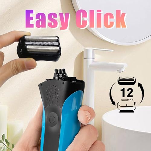 2 Pack Series 3 21B Replacement Head, Foil & Cutter Razor Head Compatible with S3 Shaver Replacement Heads 3040s 300s, 310s, 320s, 3050cc 360s 370cc-4, 3090cc Etc