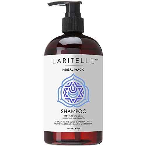 Laritelle Organic Unscented Shampoo | Hair Strengthening & Clarifying | Hypoallergenic, Sulfate-Free | With Rosemary & Saw Palmetto