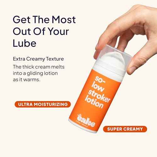 Hello Cake So-Low Stroker Lotion - Below the Belt Solo Cream for Men, Natural Moisturizing Ingredients Coconut Oil, Avocado Oil, Aloe Vera, 3.3 fl oz
