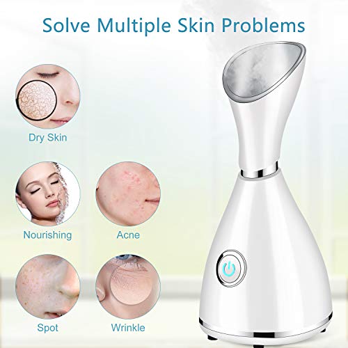 Nano Ionic Facial Steamer with Blackhead Removal Kit